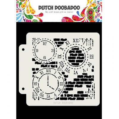 Dutch Doobadoo Dutch Mask Art Stencil - Grunge Clock